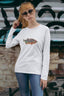 nachhaltiges T-Shirt - Piranha, 100% Baumwolle (Bio-Baumwolle), langer Arm, vegan und fair