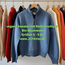 Nachhaltiger Sweater mit Reißverschluss - fair, vegan & super bequem