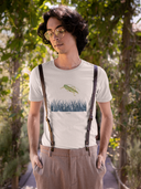 Grashüpfer T-Shirt Vegan Bio-Baumwolle Natural Raw Mann