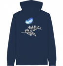 blauer Schmetterling - Hoodiejacke - JulesClothing FAVes - 41511_45350 - Hoodiejacke