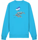 blauer Schmetterling - Sweatshirt - JulesClothing FAVes - 41514_38107 - Sweatshirt