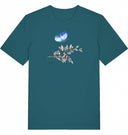 blauer Schmetterling - T-Shirt mit kurzem Arm - JulesClothing FAVes - 41512_39484 - T-Shirt