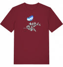 blauer Schmetterling - T-Shirt mit kurzem Arm - JulesClothing FAVes - 41512_39471 - T-Shirt