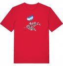 blauer Schmetterling - T-Shirt mit kurzem Arm - JulesClothing FAVes - 41512_39329 - T-Shirt