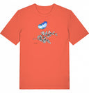 blauer Schmetterling - T-Shirt mit kurzem Arm - JulesClothing FAVes - 41512_39451 - T-Shirt