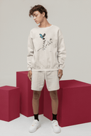 Eisvogel Sweatshirt Vegan Bio-Baumwolle Natural Raw Mann