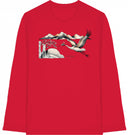 Flug - T-Shirt mit langem Arm - JulesClothing FAVes - 39897_45376 - Longsleeve