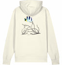 Gestreifter Fisch | Hoodie | Vegan | Bio-Baumwolle | Natural Raw | Mann