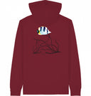 gestreifter Fisch - Hoodiejacke - JulesClothing FAVes - 41479_45334 - Hoodiejacke