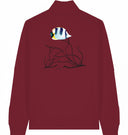 gestreifter Fisch - Sweater mit Reißverschluss - JulesClothing FAVes - 41477_45950 - Sweater mit Zipper