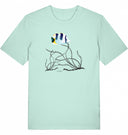 Gestreifter Fisch | T-Shirt | Vegan | Bio-Baumwolle | Natural Raw | Frau