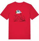 gestreifter Fisch - T-Shirt mit kurzem Arm - JulesClothing FAVes - 41480_39329 - T-Shirt