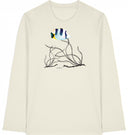 gestreifter Fisch - T-Shirt mit langem Arm - JulesClothing FAVes - 41478_45390 - Longsleeve