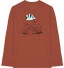 gestreifter Fisch - T-Shirt mit langem Arm - JulesClothing FAVes - 41478_45446 - Longsleeve
