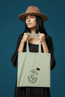 Hummel Stoffbeutel Vegan Bio-Baumwolle Stem Green Frau