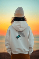 Käfer Hoodie Vegan Bio-Baumwolle Natural Raw Frau