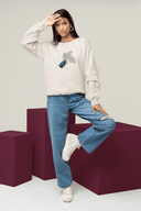 Käfer Sweatshirt Vegan Bio-Baumwolle Natural Raw Frau