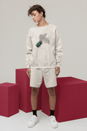 Käfer Sweatshirt Vegan Bio-Baumwolle Natural Raw Mann