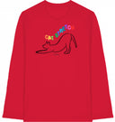 Katzen - Cat Stretch - Longsleeve - JulesClothing FAVes - 41380_45374 - Shirt