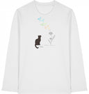Katzen - Cat with Löwenzahn - Longsleeve - JulesClothing FAVes - 41331_45358 - Shirt