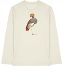 Kranich Longsleeve Vegan Bio-Baumwolle Off White Couple