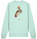 Kranich Sweatshirt Vegan Bio-Baumwolle Natural Raw Frau