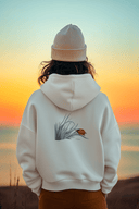 Marienkäfer Hoodie Vegan Bio-Baumwolle Natural Raw Frau