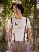 Meise T-Shirt Vegan Bio-Baumwolle Natural Raw Mann