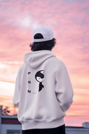 Pinguin Hoodie Vegan Bio-Baumwolle Natural Raw Mann