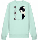 Pinguin Sweatshirt Vegan Bio-Baumwolle Natural Raw Frau
