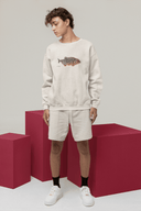 Piranha Sweatshirt Vegan Bio-Baumwolle Natural Raw Mann