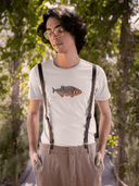 Piranha T-Shirt Vegan Bio-Baumwolle Natural Raw Mann