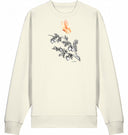 Rosa Schmetterling Sweatshirt Vegan Bio-Baumwolle Natural Raw Mann