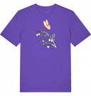 rosa Schmetterling - T-Shirt mit kurzem Arm - JulesClothing FAVes - 41528_39432 - T-Shirt