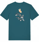 rosa Schmetterling - T-Shirt mit kurzem Arm - JulesClothing FAVes - 41528_39484 - T-Shirt