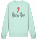 Seepferdchen Sweatshirt Vegan Bio-Baumwolle Natural Raw Frau